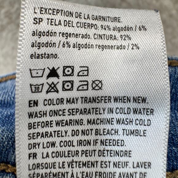 American Eagle Mom Shorts Women 00 Floral Embroidered Distressed Raw Hem Denim - Picture 7 of 12